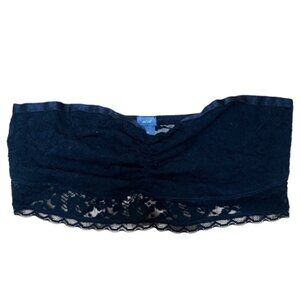 Aerie Black lace Bandeau Bralette Size S